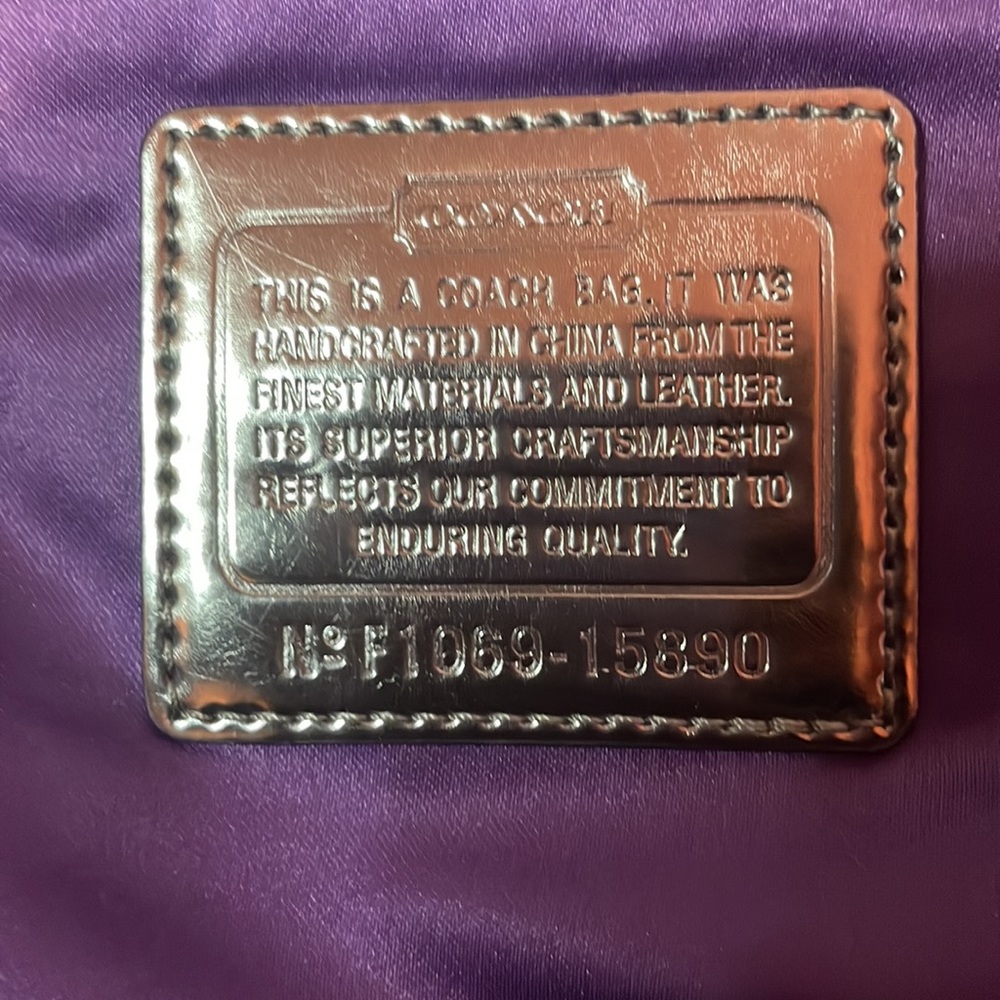 Coach Poppy XL Limited Edition Tartan Plaid Glam Sequin Spotlight Bag Purse - Picture 15 of 16
